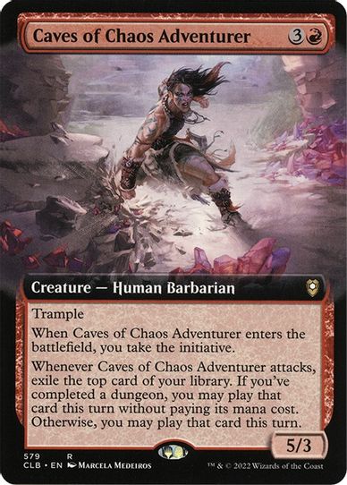 Caves of Chaos Adventurer (Extended Art) (579) [Commander Legends: Battle for Baldur's Gate]