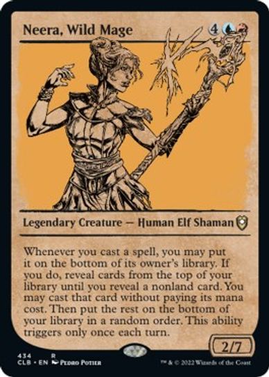 Neera, Wild Mage (Showcase) (434) [Commander Legends: Battle for Baldur's Gate]