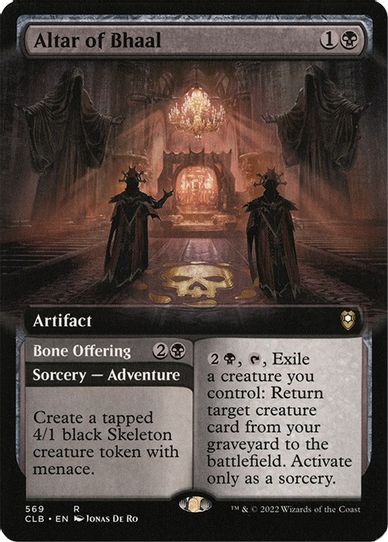 Altar of Bhaal (Extended Art) (569) [Commander Legends: Battle for Baldur's Gate]