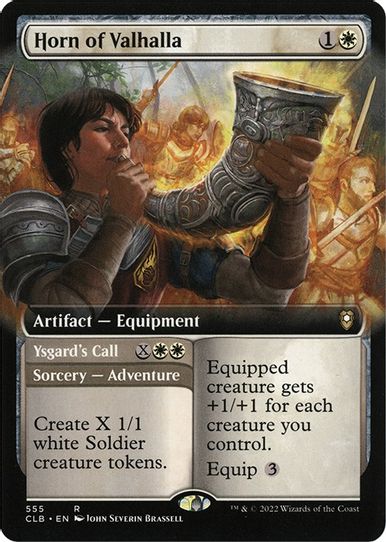 Horn of Valhalla (Extended Art) (555) [Commander Legends: Battle for Baldur's Gate]