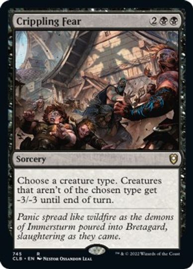 Crippling Fear (745) [Commander Legends: Battle for Baldur's Gate]