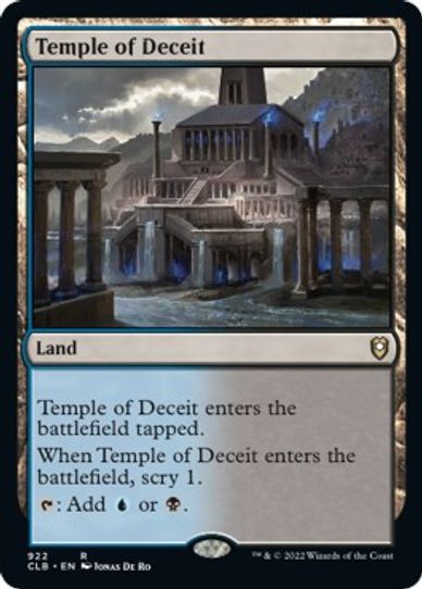 Temple of Deceit (922) [Commander Legends: Battle for Baldur's Gate]