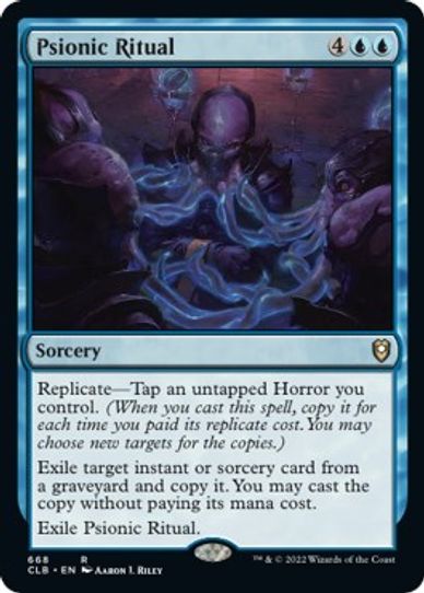 Psionic Ritual (668) [Commander Legends: Battle for Baldur's Gate]