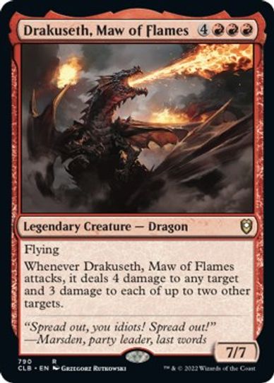 Drakuseth, Maw of Flames (790) [Commander Legends: Battle for Baldur's Gate]