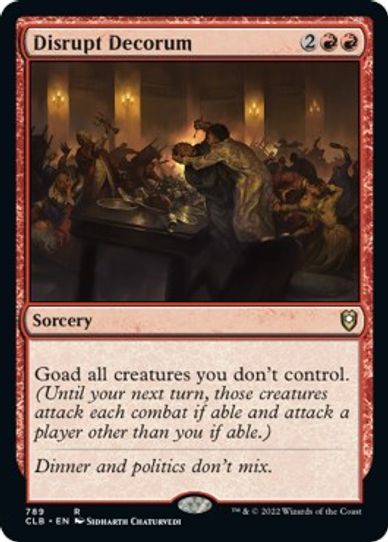 Disrupt Decorum (789) [Commander Legends: Battle for Baldur's Gate]