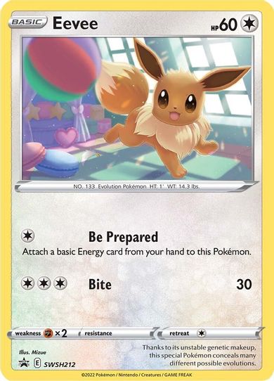 Eevee SWSH212 (SWSH212) [SWSH: Sword & Shield Promo Cards]