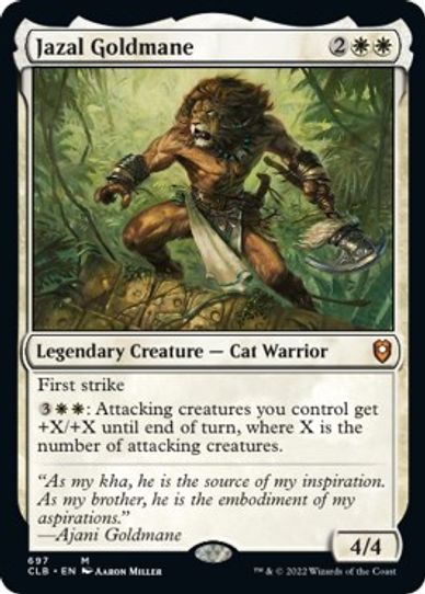 Jazal Goldmane (697) [Commander Legends: Battle for Baldur's Gate]
