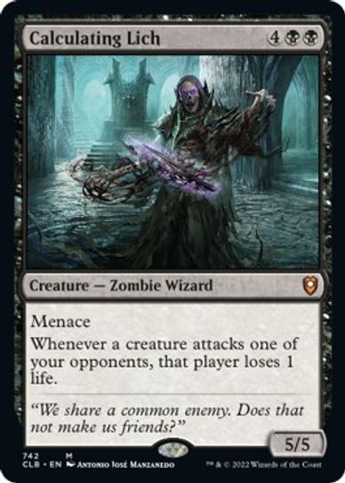 Calculating Lich (742) [Commander Legends: Battle for Baldur's Gate]