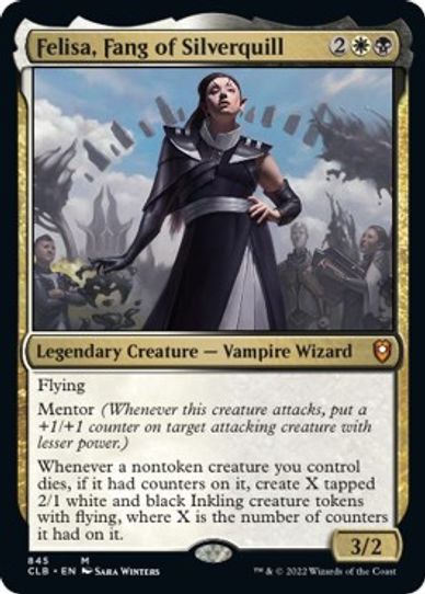 Felisa, Fang of Silverquill (845) [Commander Legends: Battle for Baldur's Gate]
