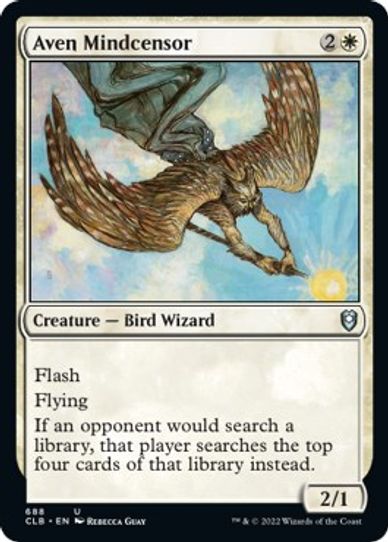 Aven Mindcensor (688) [Commander Legends: Battle for Baldur's Gate]