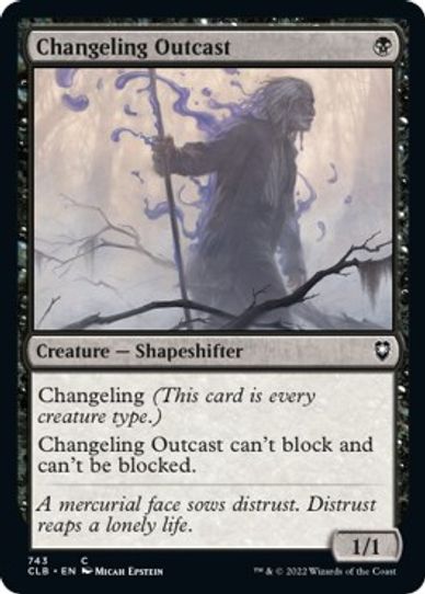 Changeling Outcast (743) [Commander Legends: Battle for Baldur's Gate]
