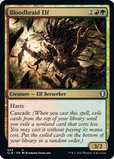 Bloodbraid Elf (839) [Commander Legends: Battle for Baldur's Gate]