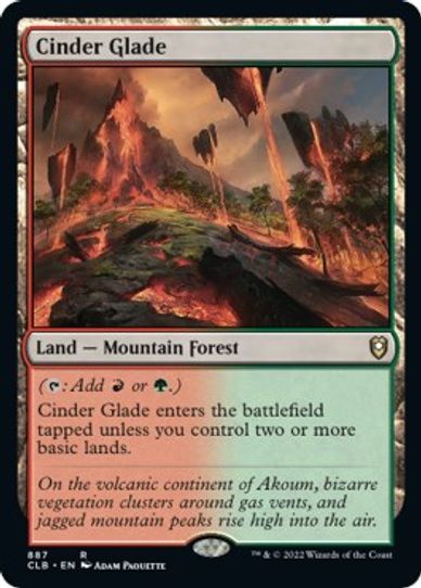 Cinder Glade (887) [Commander Legends: Battle for Baldur's Gate]