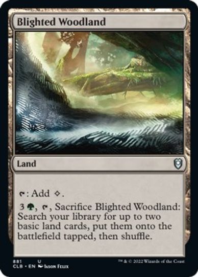 Blighted Woodland (881) [Commander Legends: Battle for Baldur's Gate]