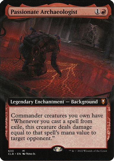 Passionate Archaeologist (Extended Art) (633) [Commander Legends: Battle for Baldur's Gate]