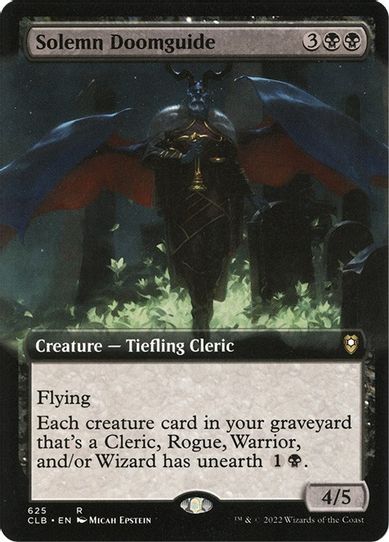 Solemn Doomguide (Extended Art) (625) [Commander Legends: Battle for Baldur's Gate]