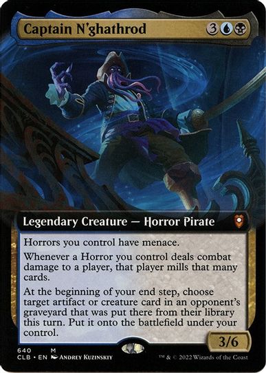 Captain N'ghathrod (Extended Art) (640) [Commander Legends: Battle for Baldur's Gate]