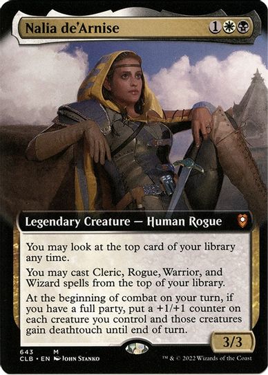 Nalia de'Arnise (Extended Art) (643) [Commander Legends: Battle for Baldur's Gate]