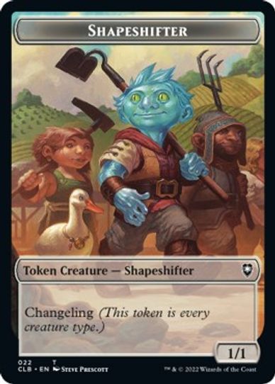 Shapeshifter // Clue Double-sided Token [Commander Legends: Battle for Baldur's Gate]