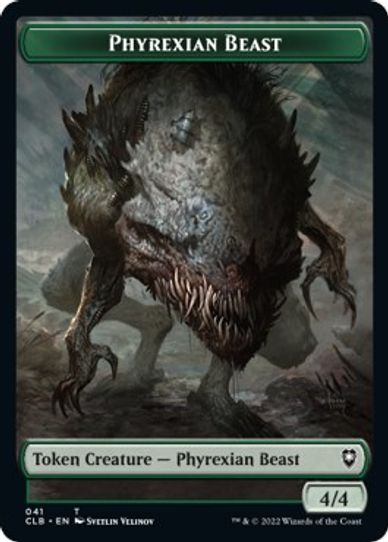 Phyrexian Beast // Wurm Double-sided Token [Commander Legends: Battle for Baldur's Gate]