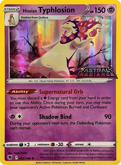 Hisuian Typhlosion (GameStop Exclusive) (052/189) [Miscellaneous Cards & Products]