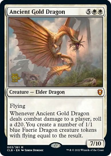 Ancient Gold Dragon (3) [Prerelease Cards]