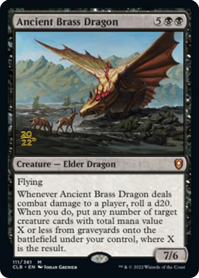 Ancient Brass Dragon (111) [Prerelease Cards]