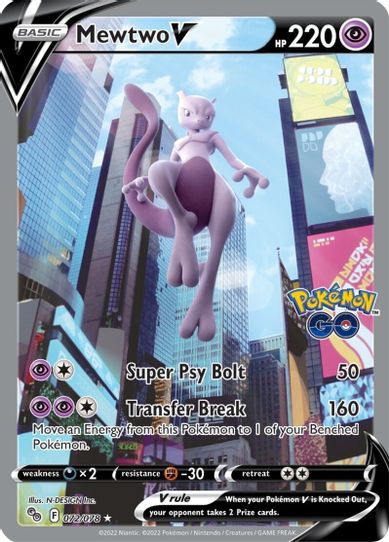 Pokemon TCG: Pokemon GO Mewtwo V Battle Deck [Card Game, 2 Players]