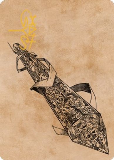 Stonespeaker Crystal Art Card (Gold-Stamped Signature) (81) [Art Series: Commander Legends: Battle for Baldur's Gate]