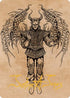 Raphael, Fiendish Savior Art Card () (Gold-Stamped Signature) (75) [Art Series: Commander Legends: Battle for Baldur's Gate]