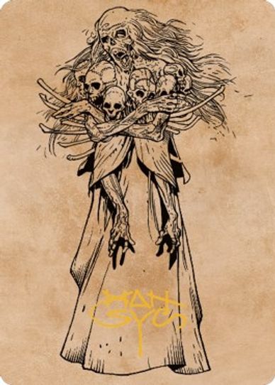 Myrkul, Lord of Bones Art Card () (Gold-Stamped Signature) (73) [Art Series: Commander Legends: Battle for Baldur's Gate]