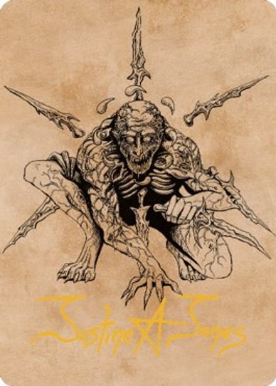 Bhaal, Lord of Murder Art Card (Gold-Stamped Signature) (63) [Art Series: Commander Legends: Battle for Baldur's Gate]