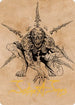 Bhaal, Lord of Murder Art Card (Gold-Stamped Signature) (63) [Art Series: Commander Legends: Battle for Baldur's Gate]