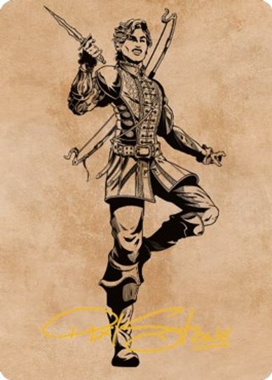 Astarion, the Decadent Art Card (Gold-Stamped Signature) (62) [Art Series: Commander Legends: Battle for Baldur's Gate]