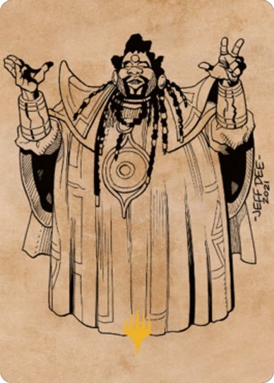 Alaundo the Seer Art Card (Gold-Stamped) (61) [Art Series: Commander Legends: Battle for Baldur's Gate]
