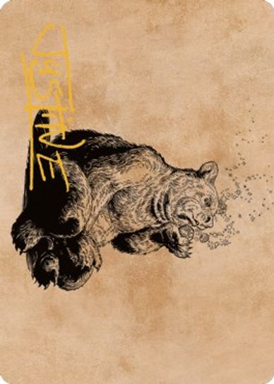 Wilson, Refined Grizzly Art Card (Gold-Stamped Signature) (60) [Art Series: Commander Legends: Battle for Baldur's Gate]