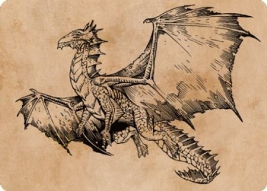 Ancient Bronze Dragon Art Card () (58) [Art Series: Commander Legends: Battle for Baldur's Gate]