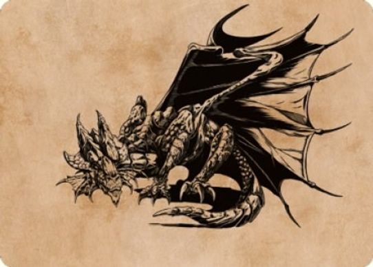 Ancient Copper Dragon Art Card () (52) [Art Series: Commander Legends: Battle for Baldur's Gate]