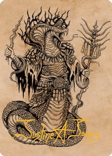 Sivriss, Nightmare Speaker Art Card () (Gold-Stamped Signature) (51) [Art Series: Commander Legends: Battle for Baldur's Gate]