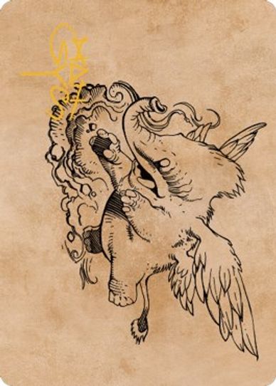 Lulu, Loyal Hollyphant Art Card (Gold-Stamped Signature) (46) [Art Series: Commander Legends: Battle for Baldur's Gate]