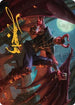 Raphael, Fiendish Savior Art Card () (Gold-Stamped Signature) (40) [Art Series: Commander Legends: Battle for Baldur's Gate]