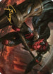 Karlach, Fury of Avernus Art Card () (Gold-Stamped Signature) (34) [Art Series: Commander Legends: Battle for Baldur's Gate]