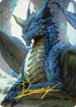 Young Blue Dragon Art Card (Gold-Stamped Signature) (27) [Art Series: Commander Legends: Battle for Baldur's Gate]