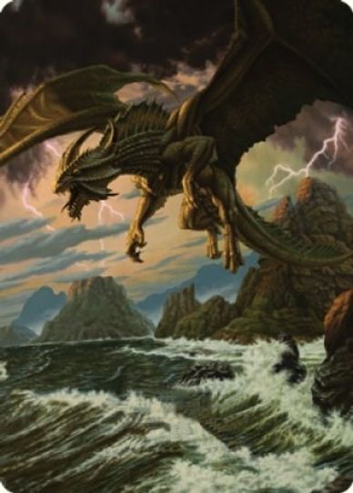 Ancient Bronze Dragon Art Card () (3) [Art Series: Commander Legends: Battle for Baldur's Gate]