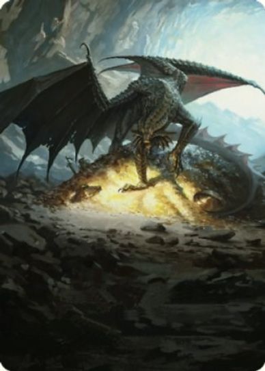 Ancient Copper Dragon Art Card () (4) [Art Series: Commander Legends: Battle for Baldur's Gate]