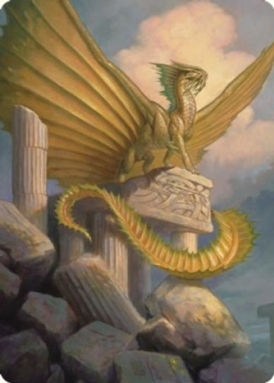 Ancient Gold Dragon Art Card () (5) [Art Series: Commander Legends: Battle for Baldur's Gate]