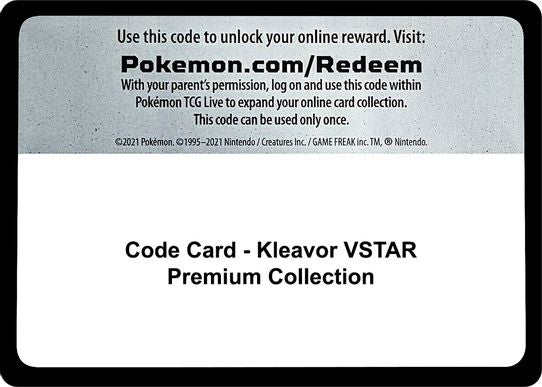 Code Card - Kleavor VSTAR Premium Collection [Miscellaneous Cards & Products]
