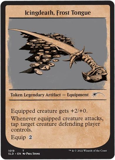 Icingdeath, Frost Tongue Token (Showcase) (1019) [Secret Lair Drop Series]