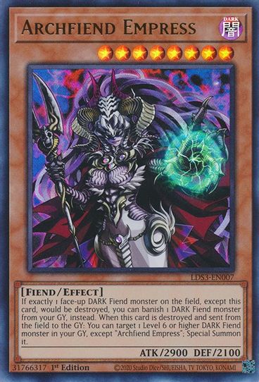 Archfiend Empress (LDS3-EN007) [Legendary Duelists: Season 3]