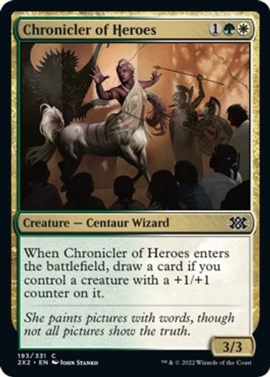 Chronicler of Heroes (193) [Double Masters 2022]